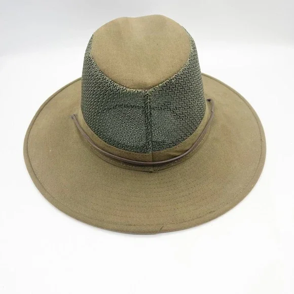 San Diego Zoo Wild Animal‎ Park Safari Hat Tan Khaki Size Medium Made In USA - Picture 3 of 10